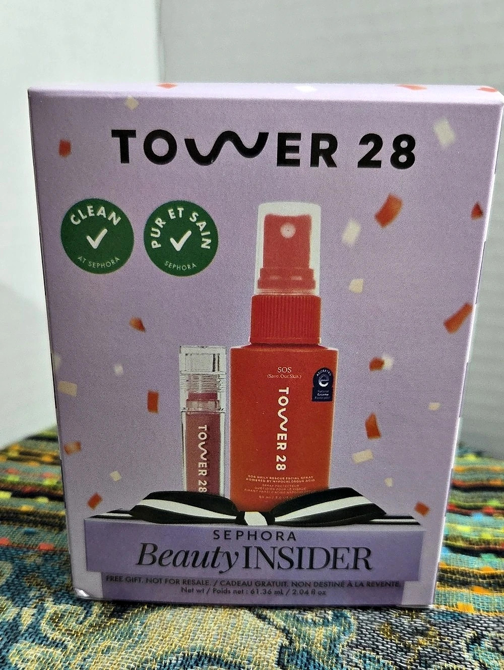 Tower 28 Beauty Insider Sephora Birthday Gift / SOS Daily Rescue Facial Spray &